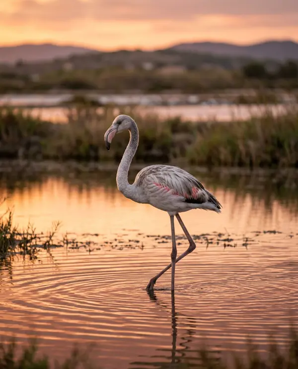 Luna the flamingo