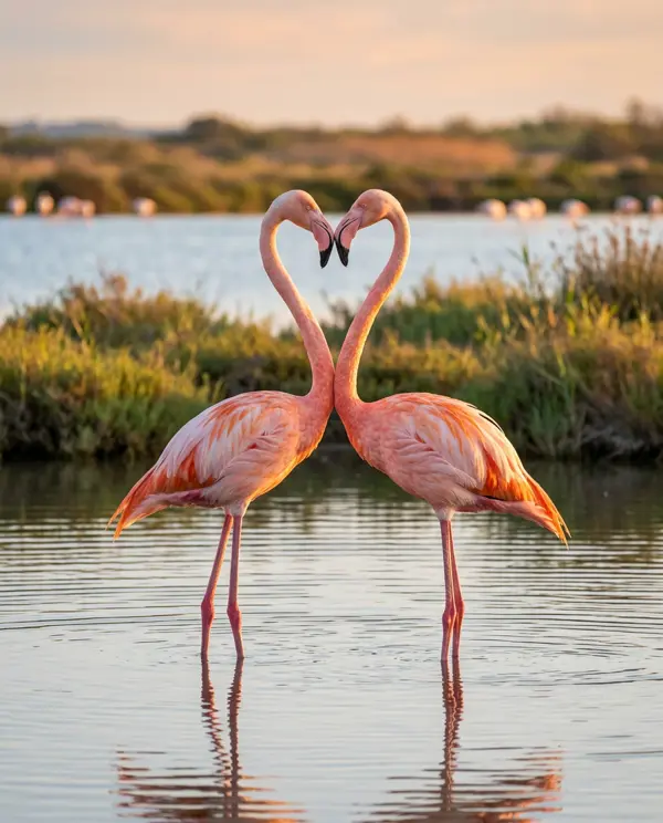 Sol & Mar the flamingo
